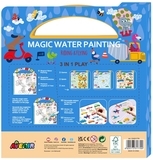 Набір для творчості 3в1 Avenir багаторазова водна розмальовка Транспорт, 6 аркушів (CH221779) - Pampik - 3