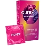 Презервативи латексні з силіконовою змазкою Durex Pleasuremax з ребрами та точками, 12 шт. - Pampik