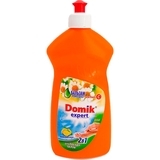 Бальзам для миття посуду Domik Expert 2в1 лимон із захистом рук, 500 мл - Pampik