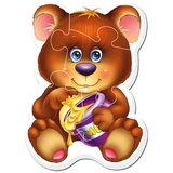 Бебі пазли на магніті Vladi Toys Малюк зможе Лісові жителі, 9 елементів (VT3208-17) - Pampik - 2