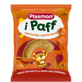 Снеки Plasmon Baby Puffs с чечевицей и сладким картофелем, 15 г - Pampik