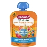 Пюре Plasmon Nutrimune з груш, малини, злаків з йогуртом, 85 г (76019525) - Pampik