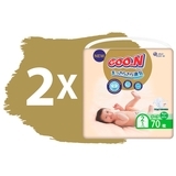 Підгузки Goo.N Premium Soft на липучках, р.2(S) (4-8 кг), 140 шт. - Pampik - 2