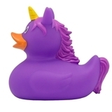 Утка Funny Ducks Единорог, фиолетовый (L2090) - Pampik - 5