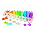 Дерев'яний сортер Melissa&Doug Колір, форма, рахунок (MD9275) - Pampik