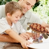 Тривимірна головоломка-конструктор CubicFun Зниклі тварини Морська черепаха (DS1080h) - Pampik - 4