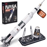 Трехмерная головоломка-конструктор CubicFun NASA Ракета Аполлон Сатурн-5 (DS1059h) - Pampik - 4