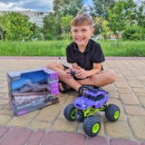 Автомобиль Sulong Toys на р/у Bigfoot Off-Road Violet 1:16, 27 МГц (SL-358RHV) - Pampik - 12