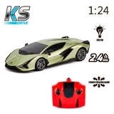 Автомобіль на радіокеруванні KS Drive Lamborghini Sian, 1:24, зелений (124GLSG) - Pampik - 6
