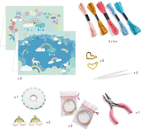 Набор для изготовления браслетов дружбы Djeco Радуга Кумихимо (DJ00014) - Pampik - 2