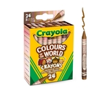 Набір воскової крейди Crayola Colours of the World, 24 шт (071662301149) - Pampik