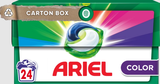 Стиральные капсулы Ariel Pods All-in-1 Color Чистота и Свежесть, 24 шт. х 23.8 г - Pampik