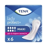 Урологічні прокладки Tena Lady Protect Maxi, 6 шт. - Pampik