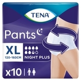 Труси-підгузки для дорослих Tena Pants Plus Night Extra Large, 10 шт - Pampik