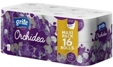 Туалетний папір Grite Orchidea White, тришаровий, 16 рулонів - Pampik