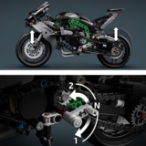 Конструктор LEGO Technic Мотоцикл Kawasaki Ninja H2R, 643 деталі (42170) - Pampik - 5
