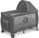 Ліжечко-манеж Lionelo Sven Plus Grey Concrete, сірий (LO-SVEN PLUS GREY CONCRETE) - Pampik - 2