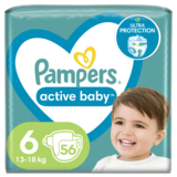 Підгузки на липучках Pampers Active Baby 6 (13-18 кг), 56 шт. - Pampik