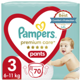 Підгузки-трусики Pampers Premium Care Pants 3 (6-11 кг), 70 шт. - Pampik