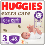 Підгузки-трусики Huggies Extra Care Pants 3 (6-11 кг), 48 шт. - Pampik