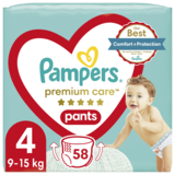 Підгузки-трусики Pampers Premium Care Pants 4 (9-15 кг), 58 шт. - Pampik