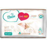 Вологі серветки Dada Sensitive, з клапаном, без запаху, 288 шт. (4 уп. по 72 шт.) - Pampik