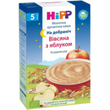 Молочна каша HiPP На добраніч Вівсяна з яблуком, 250 г - Pampik - 2