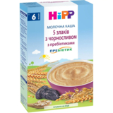 Молочна каша HiPP 5 злаків із чорносливом із пребіотиками, 250 г - Pampik - 2