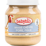 Органическое молочное пюре Babybio из козьего молока с грушей и инжиром, 130 г - Pampik