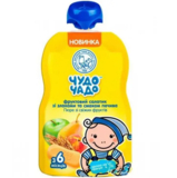 Пюре Чудо-Чадо Pouch Фруктовий салатик з печивом та злаками, 90 г - Pampik
