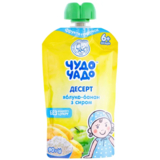 Десерт Чудо-чадо С яблоком и бананом с творогом, 90 г - Pampik