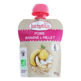 Пюре органическое Babybio из груши, банана и пшена, 90 г - Pampik