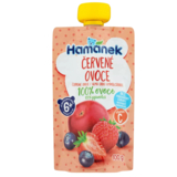 Пюре Hamanek Яблоко, клубника и черника, 100 г - Pampik