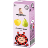 Сік Малятко Яблуко-груша, 200 мл - Pampik