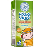 Сік Чудо-чадо яблучний, неосвітлений, стерилізований, 200 мл - Pampik