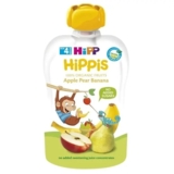 Органічне фруктове пюре HiPP HiPPiS Pouch Яблуко-груша-банан, 100 г - Pampik - 2