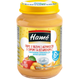 Пюре Hame Яблуко та абрикос з сиром, 190 г - Pampik