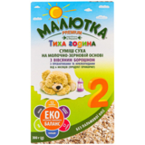 Суха молочна суміш Малютка Premium 2 з вівсяним борошном, 300 г - Pampik