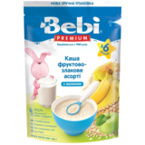 Молочна каша Bebi Premium Фруктово-злакове асорті, 200 г - Pampik