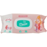 Дитячі вологі серветки Dada для дівчаток, без запаху, з клапаном, 120 шт. - Pampik