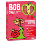 Натуральні цукерки Bob Snail Равлик Боб Яблуко та Полуниця, 60 г - Pampik