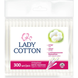 Ватные палички Lady Cotton, 300 шт. - Pampik