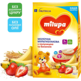 Каша молочна мультизлакова Milupa з полуницею та бананом для дітей від 7 місяців, 210 г - Pampik - 2