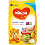 Молочна каша Milupa Мультилакова з яблуком та грушею, 210 г - Pampik