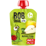 Пюре фруктове Bob Snail Яблуко-груша пастеризоване, 90 г - Pampik