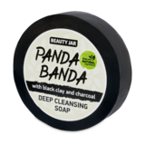 Очищувальне мило Beauty Jar Panda Banda, з чорною глиною і деревним вугіллям, 80 г - Pampik