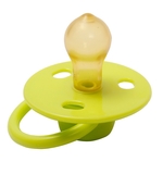 Пустышка латексная Lindo Малютка, круглая, 3-12 мес., зеленый (Pk076/3-12 з) - Pampik