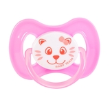 Пустушка силіконова Baby Team, вишнеподібної форми, 0-6 міс., рожевий (3003) - Pampik