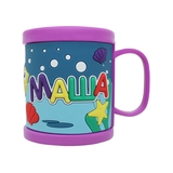 Дитяча кружка 3D Be Happy Маша, 300 мл, фіолетовий (К_ПВХ055) - Pampik