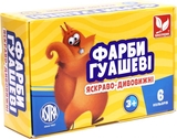 Краски гуашевые Школярик, 6 цветов (83419903-UA) - Pampik